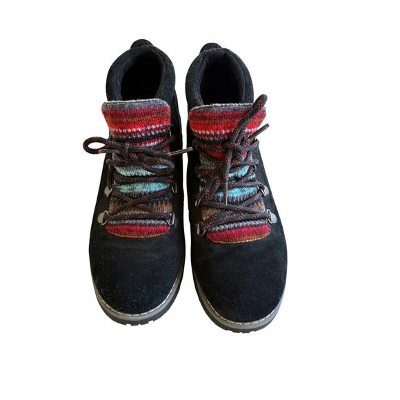 Skechers Bobs Women’s Size 5.5 Black Lace-Up Ankle Boots 34134 - Picture 1 of 8